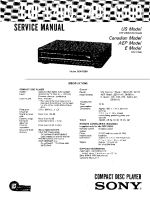 Sony CDP-C400 - Service Manual 
